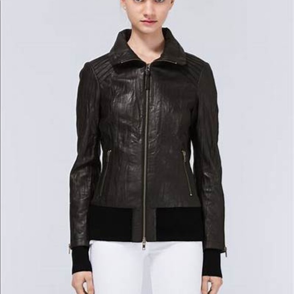 Aritzia Jackets & Blazers - Aritzia x Mackage Leather Bomber Jacket